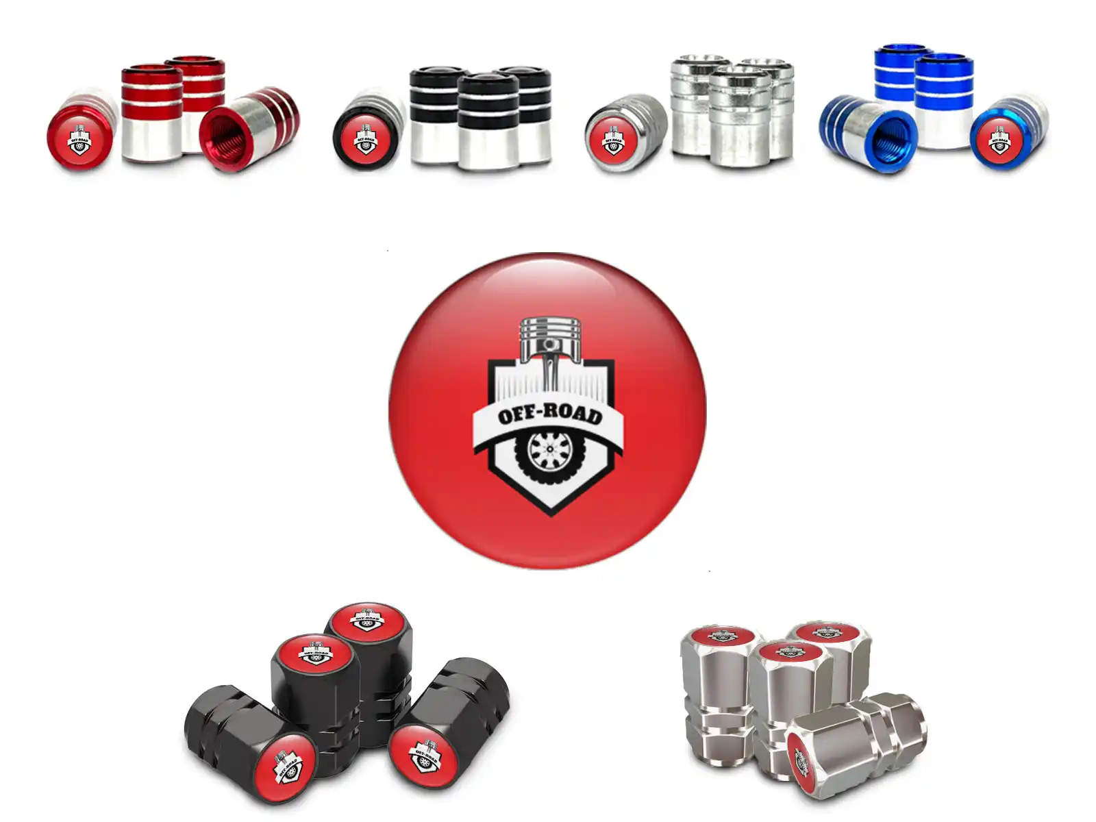 Rim Valve Stem Caps SUV Sturdy Build